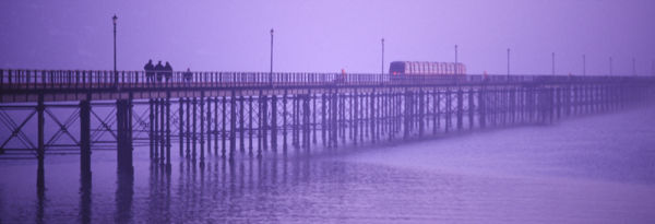 Southend Pier in fog